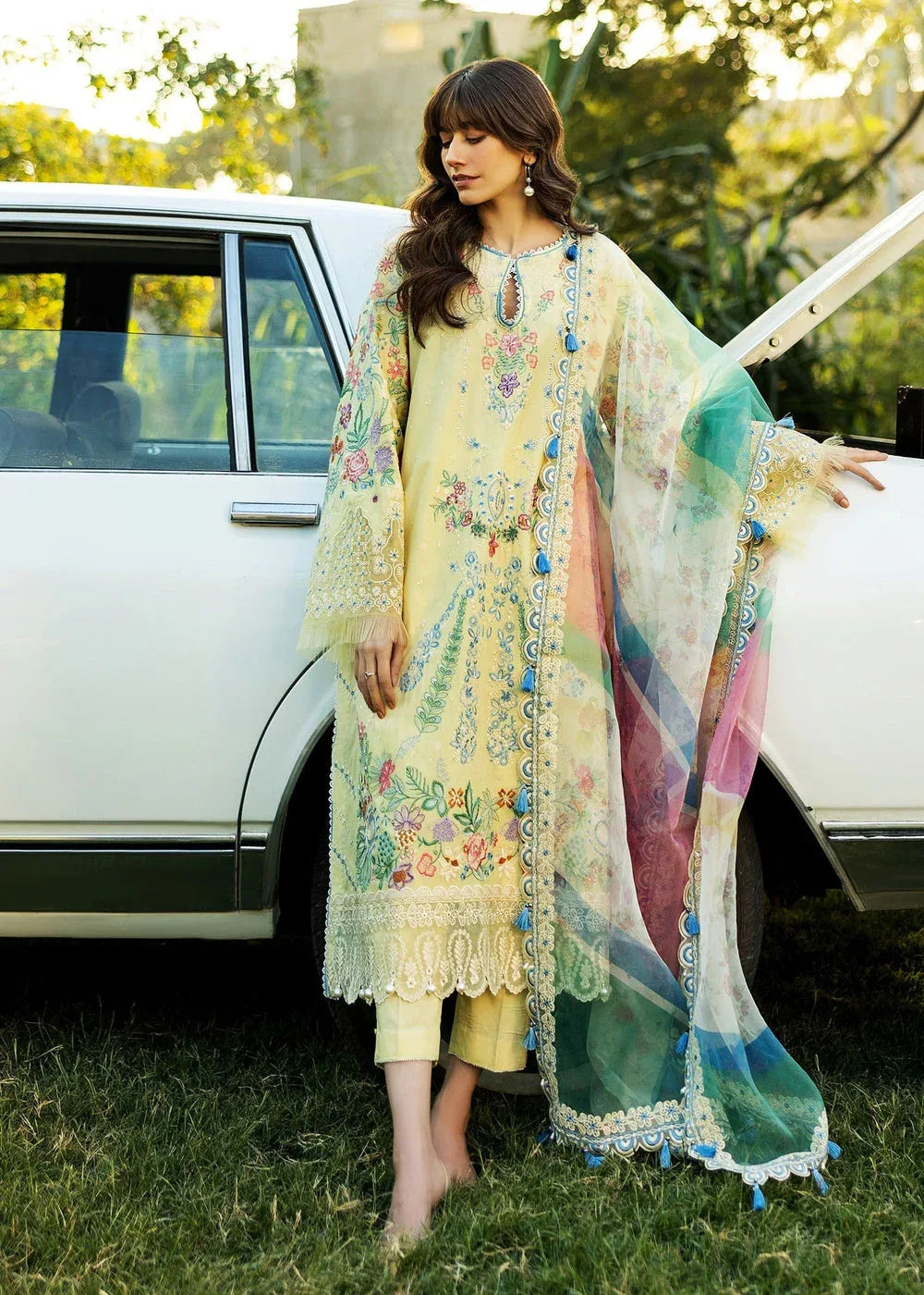 Sadaf Fawad Khan | Siraa Lawn 25 | MID SUMMER EVENING - B - Rang-e-Khaas