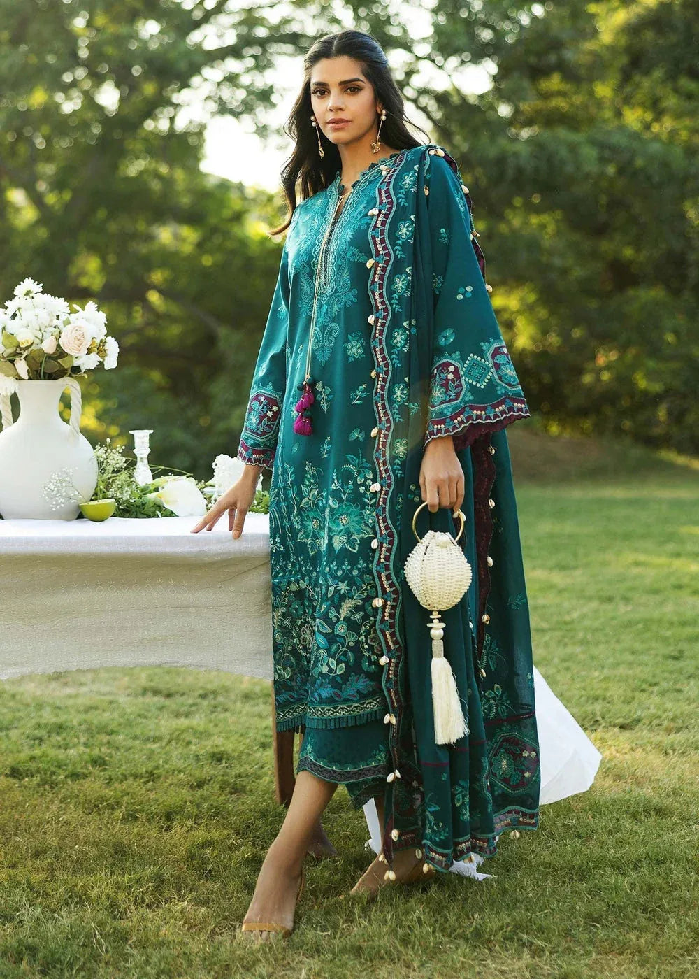 Sadaf Fawad Khan | Siraa Lawn 25 | KOI - B - Rang-e-Khaas