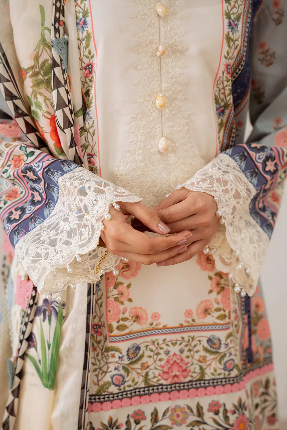 Saira Rizwan | Laanem Summer Lawn 25 | ZUMRA-B-SRL25-07 - Rang-e-Khaas