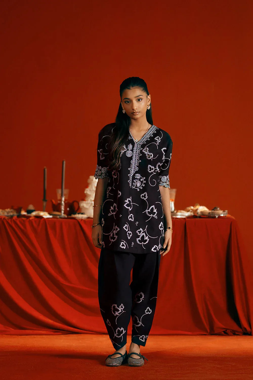 Saira Rizwan | Joolie Co ords | JOOLIE BLACK - JBP25-06 - Rang-e-Khaas