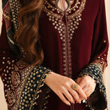 JAZMIN__Embroidered Velvet Formal VF-2038