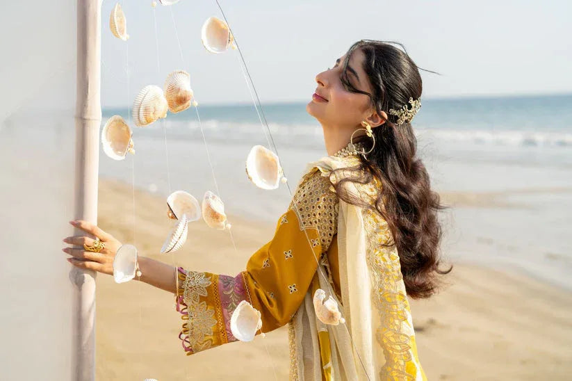 Aabyaan | Saagar Luxury Lawn 25 | ZIYANA (AS-05) - Rang-e-Khaas