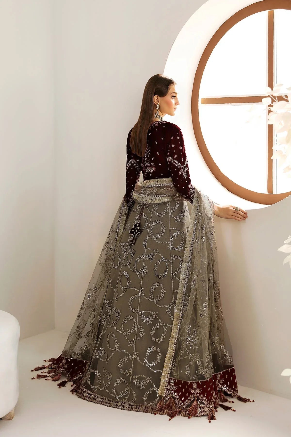 Alizeh | La Ruha Wedding Formals | AF-CH-2175-Esme - Rang-e-Khaas