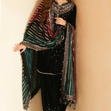 JAZMIN__Embroidered Velvet Formal VF-2037