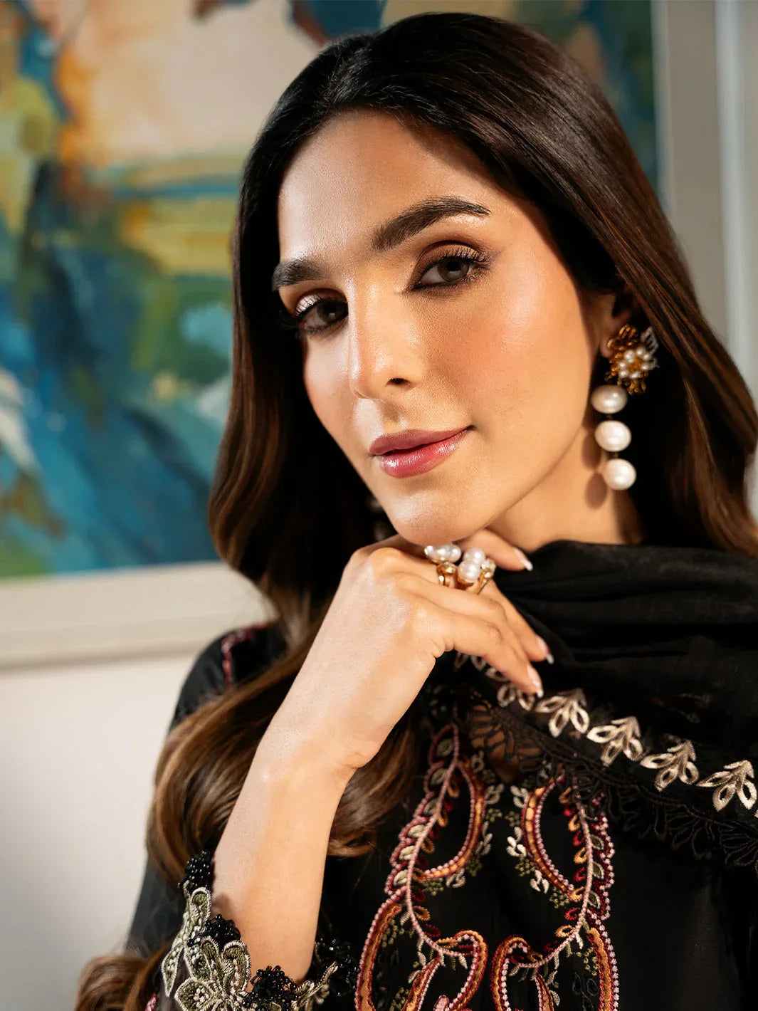 Izel | Mahveen Festive Lawn 25 | FAHIMA - Rang-e-Khaas