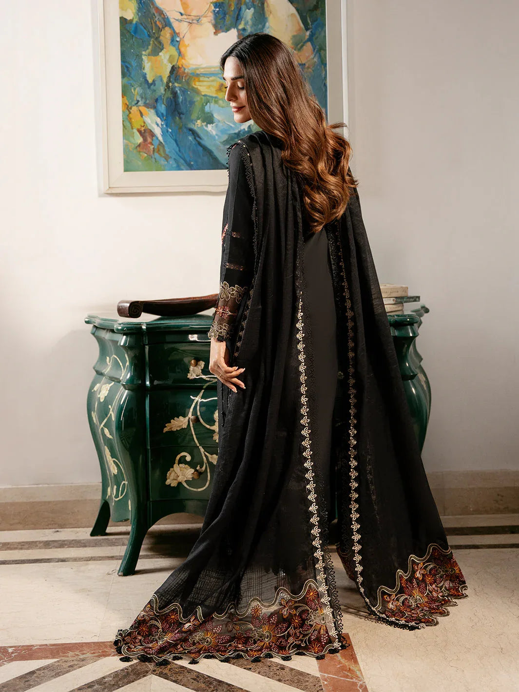 Izel | Mahveen Festive Lawn 25 | FAHIMA - Rang-e-Khaas
