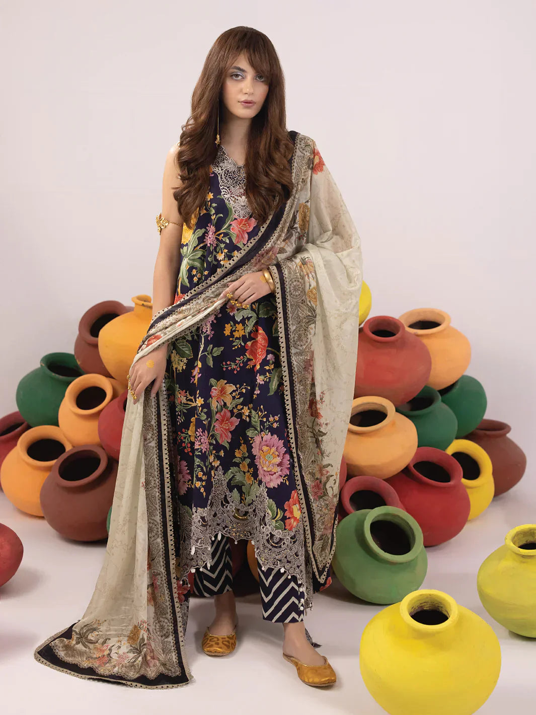 Ittehad | Faiza Faisal Rangeeli Lawn 24 | Champa
