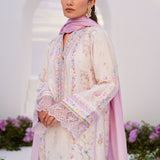 Farah Talib Aziz | Zaza Prints 24 | HEATHER LAVENDER SHIRT AND DUPATTA