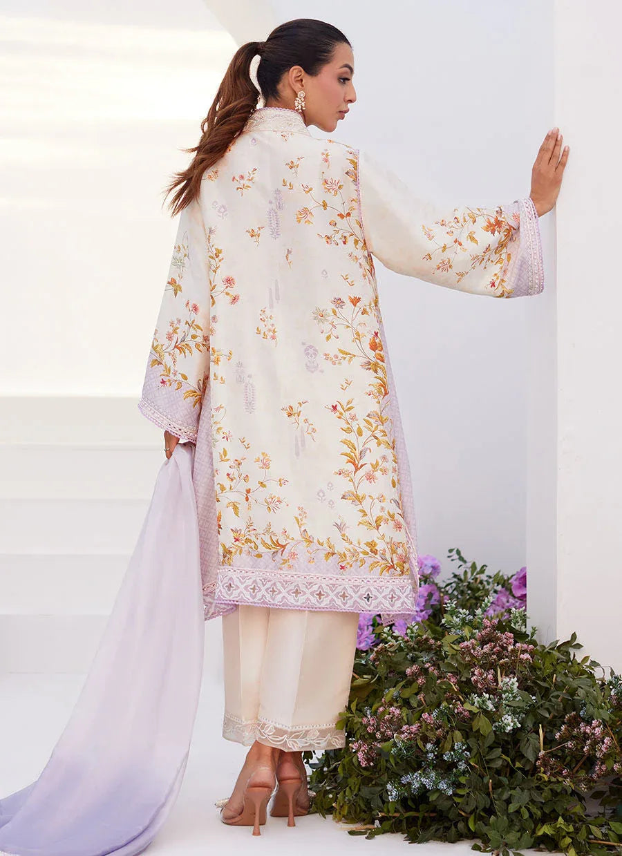Farah Talib Aziz | Zaza Prints 24 | AMETHYST TRELLIS SHIRT AND DUPATTA - Rang-e-Khaas