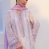 Farah Talib Aziz | Zaza Prints 24 | HEATHER LAVENDER SHIRT AND DUPATTA
