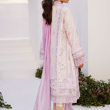 Farah Talib Aziz | Zaza Prints 24 | HEATHER LAVENDER SHIRT AND DUPATTA