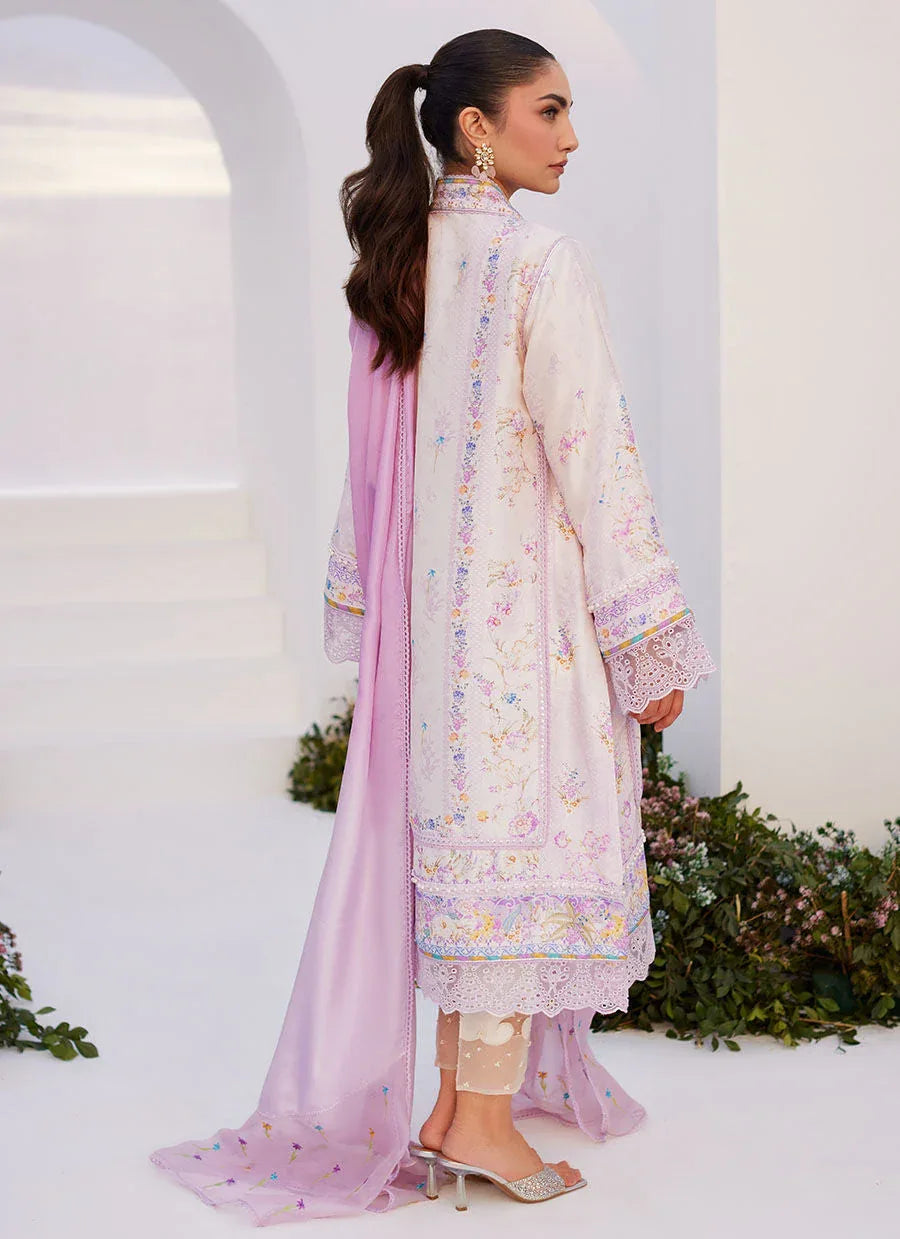 Farah Talib Aziz | Zaza Prints 24 | HEATHER LAVENDER SHIRT AND DUPATTA - Rang-e-Khaas