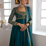 Farah Talib Aziz | Mayna Festive Luxe | AFRA TEAL