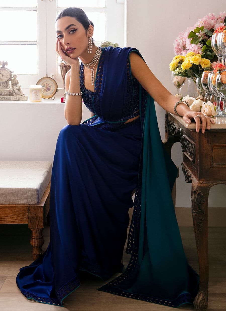 Farah Talib Aziz | Mayna Festive Luxe | ALMA OMBRE - Rang-e-Khaas