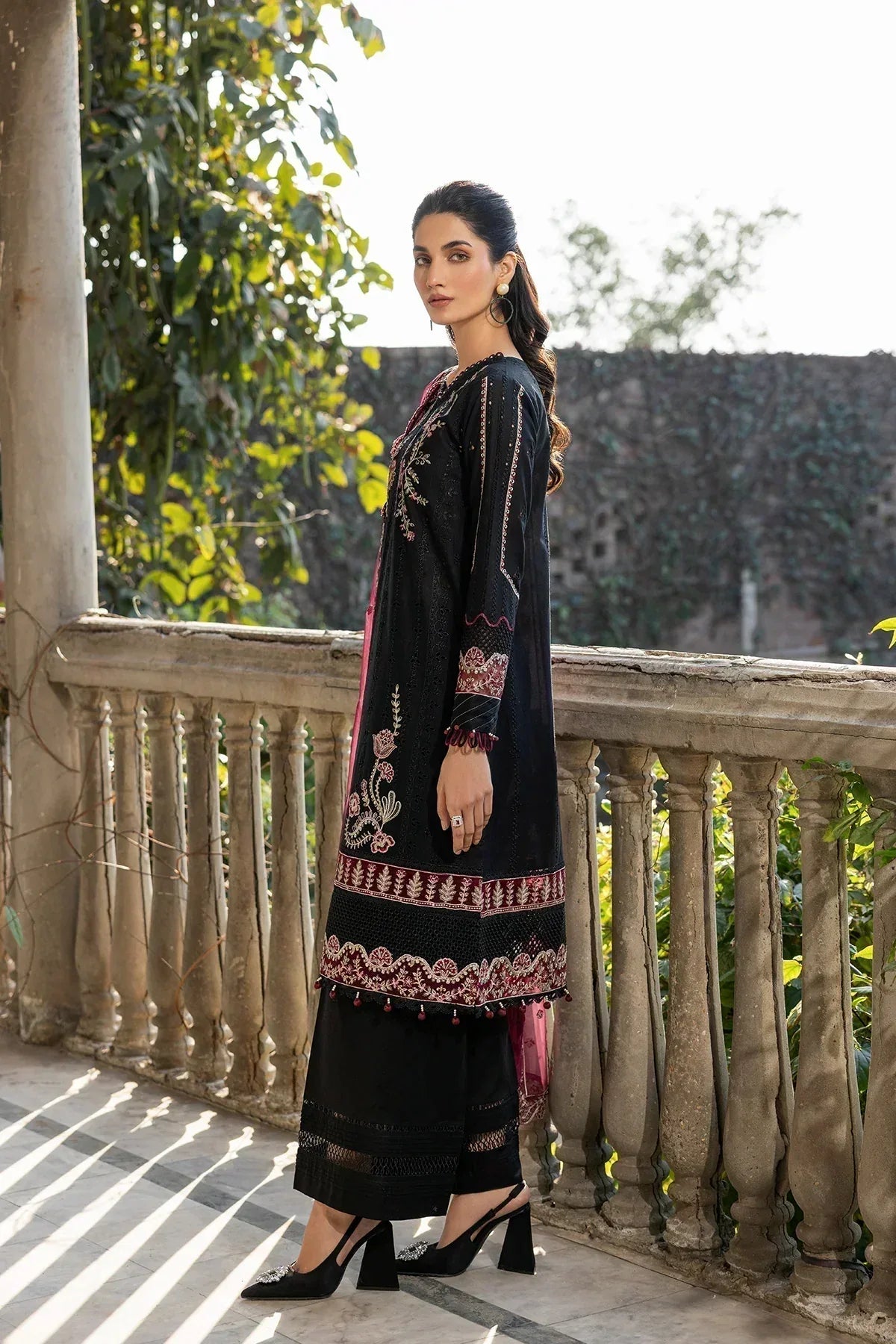 Farasha | Bahaar Embroidered Lawn | Twilight Bloom - Rang-e-Khaas