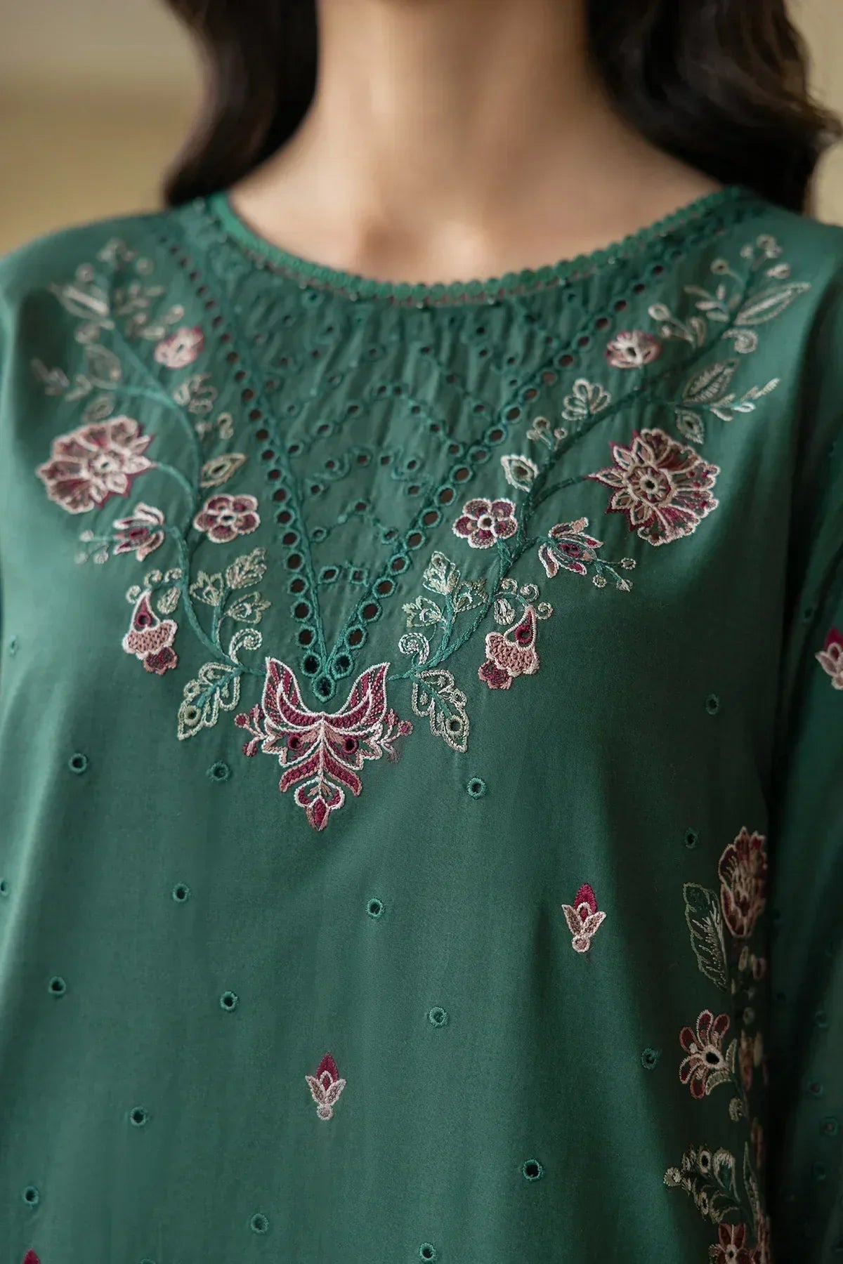 Farasha | Bahaar Embroidered Lawn | Azure Grace - Rang-e-Khaas