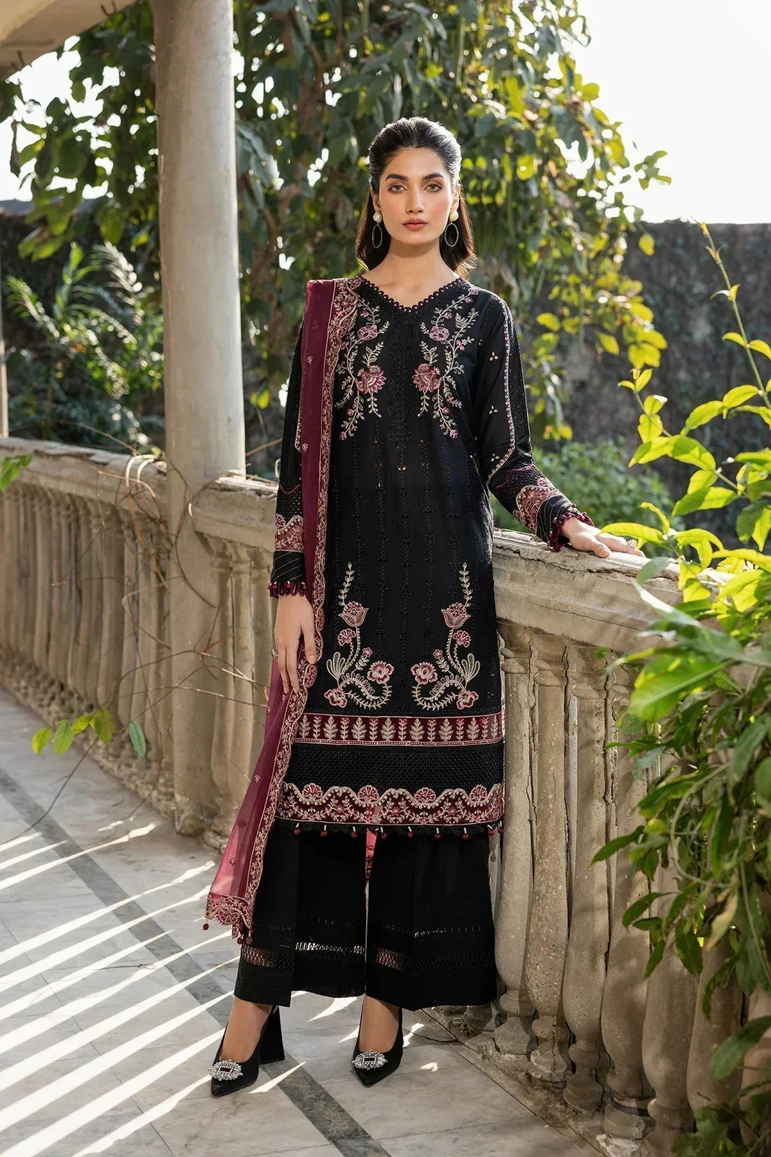Farasha | Bahaar Embroidered Lawn | Twilight Bloom - Rang-e-Khaas