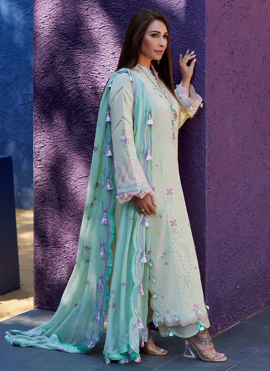 Farah Talib Aziz | Suay Lawn 24 | VAIA YELLOW - Rang-e-Khaas
