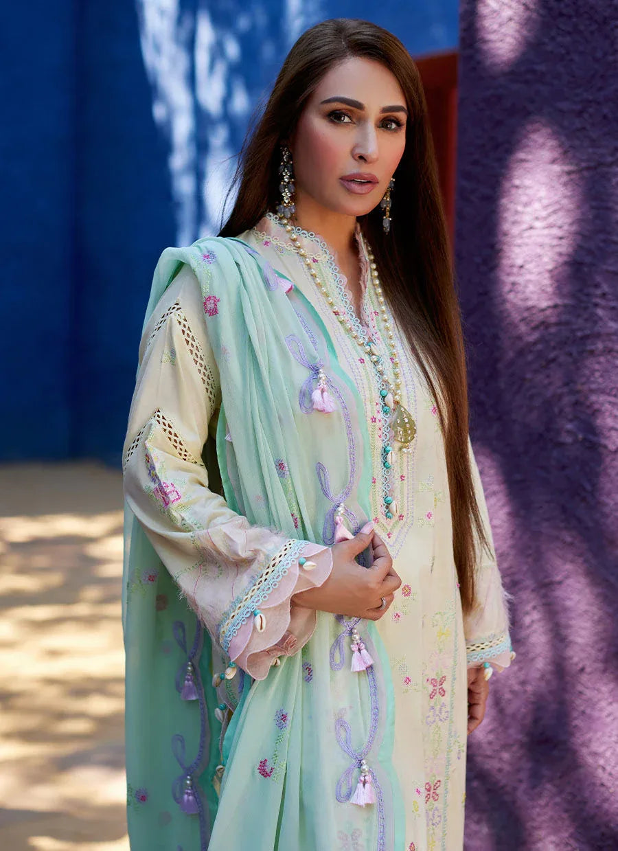 Farah Talib Aziz | Suay Lawn 24 | VAIA YELLOW - Rang-e-Khaas