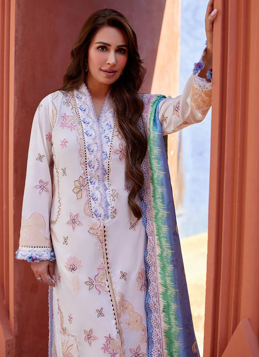 Farah Talib Aziz | Suay Lawn 24 | MIWA IVORY - Rang-e-Khaas