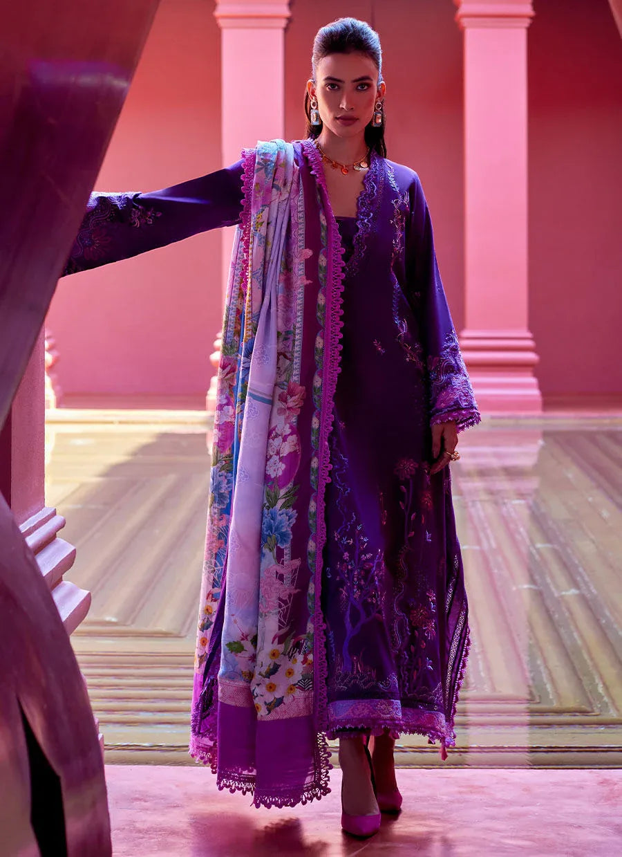 Farah Talib Aziz | Suay Lawn 24 | YURI PURPLE - Rang-e-Khaas