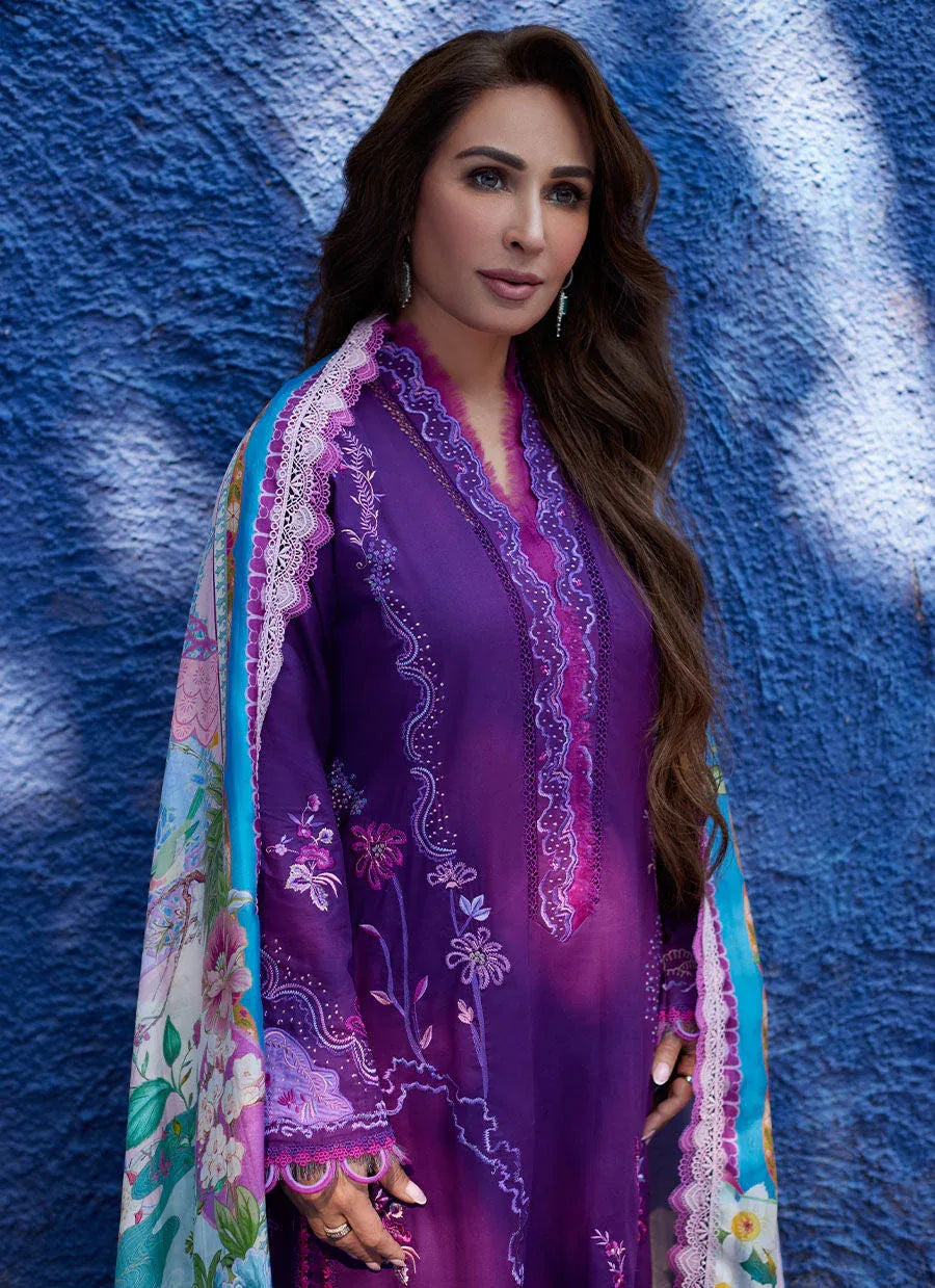 Farah Talib Aziz | Suay Lawn 24 | YURI PURPLE - Rang-e-Khaas
