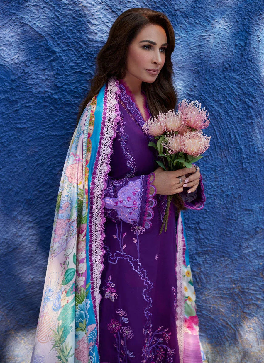 Farah Talib Aziz | Suay Lawn 24 | YURI PURPLE - Rang-e-Khaas
