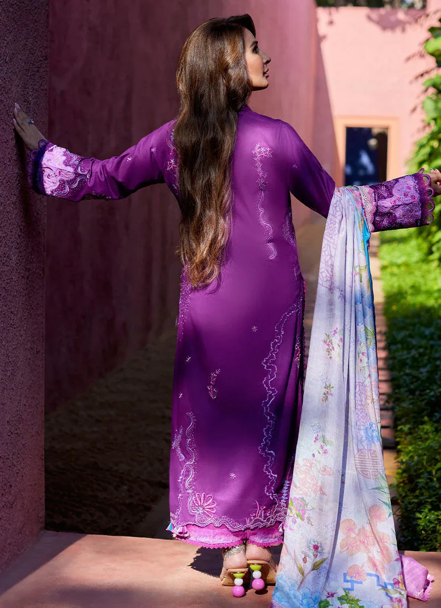 Farah Talib Aziz | Suay Lawn 24 | YURI PURPLE - Rang-e-Khaas