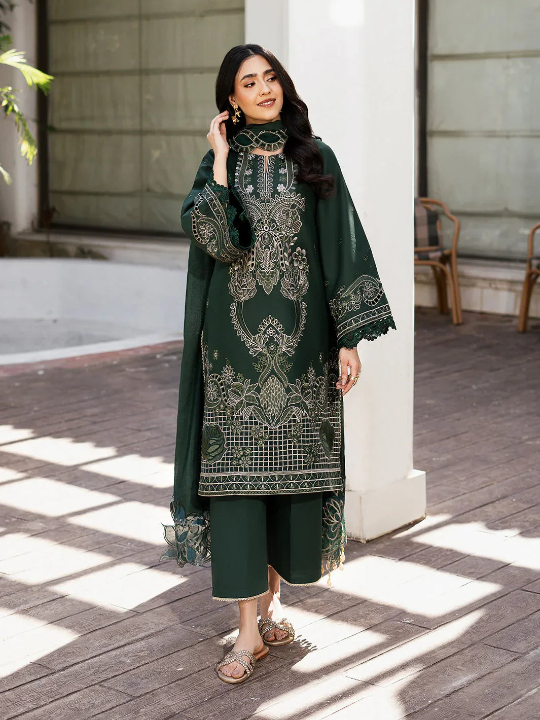Izel | Mahveen Festive Lawn 25 | FATIN - Rang-e-Khaas
