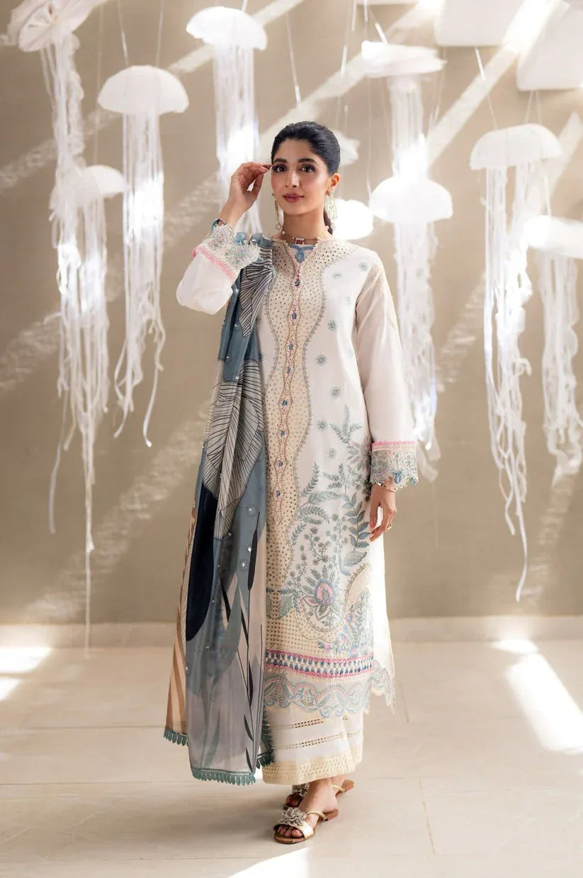 Aabyaan | Saagar Luxury Lawn 25 | ZAIRA (AS-09) - Rang-e-Khaas