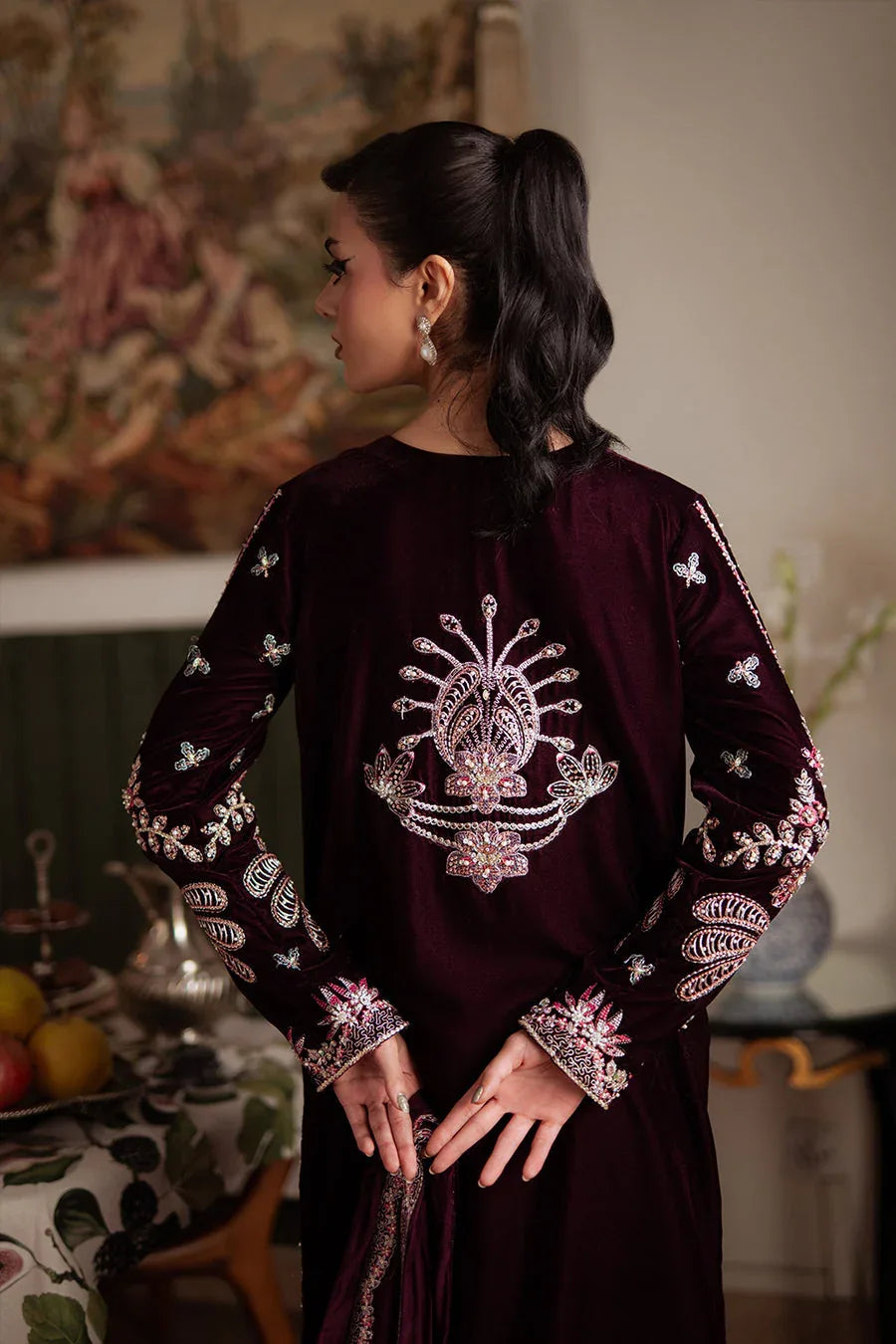 Saira Rizwan | Velvet Pret 25 | SHABNAM-SRVP25-05 - Rang-e-Khaas