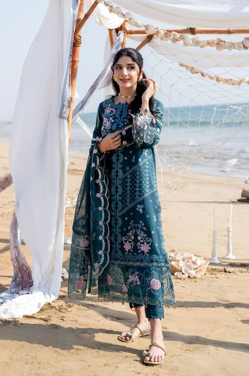 Aabyaan | Saagar Luxury Lawn 25 | ISHANA (AS-06) - Rang-e-Khaas