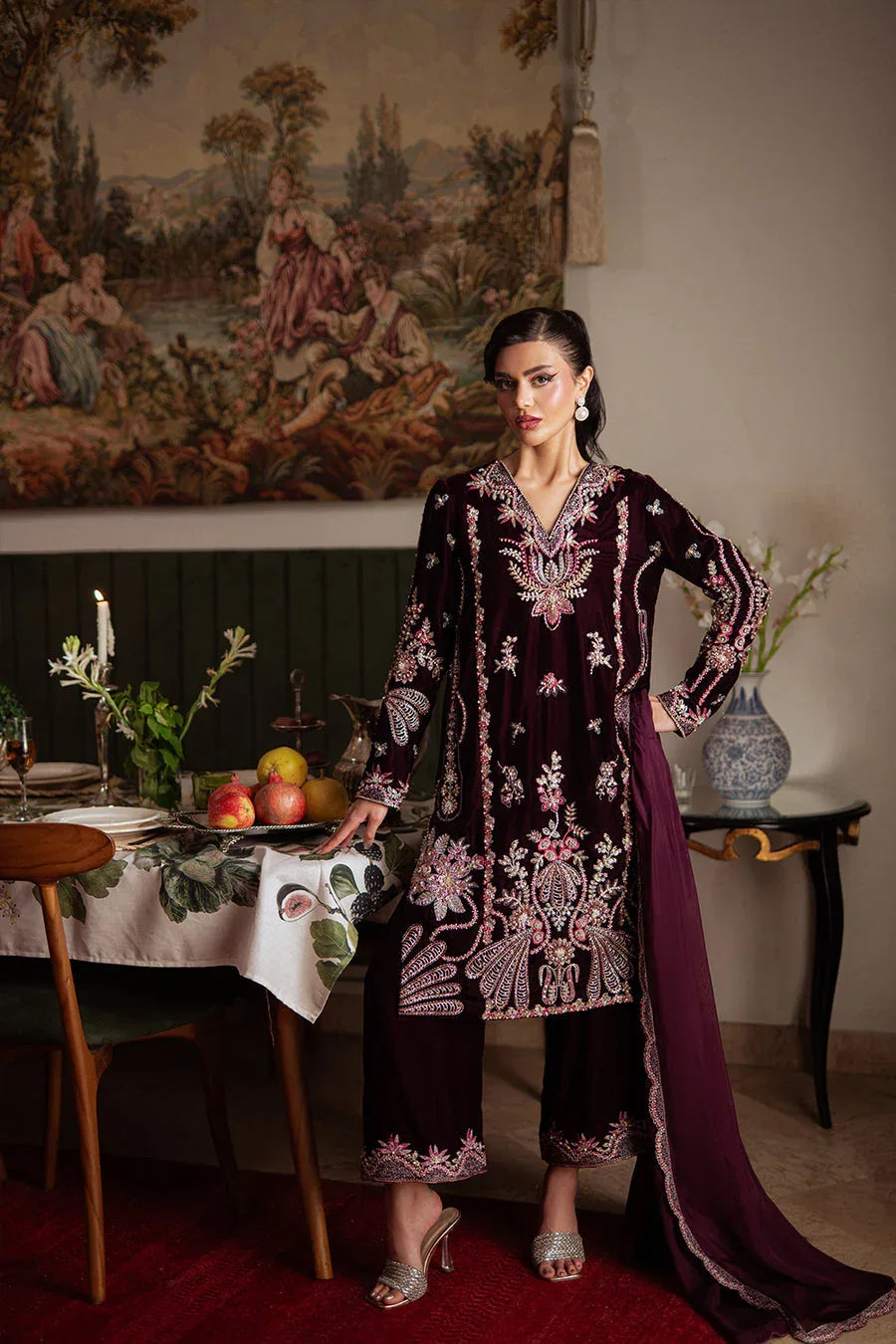 Saira Rizwan | Velvet Pret 25 | SHABNAM-SRVP25-05 - Rang-e-Khaas