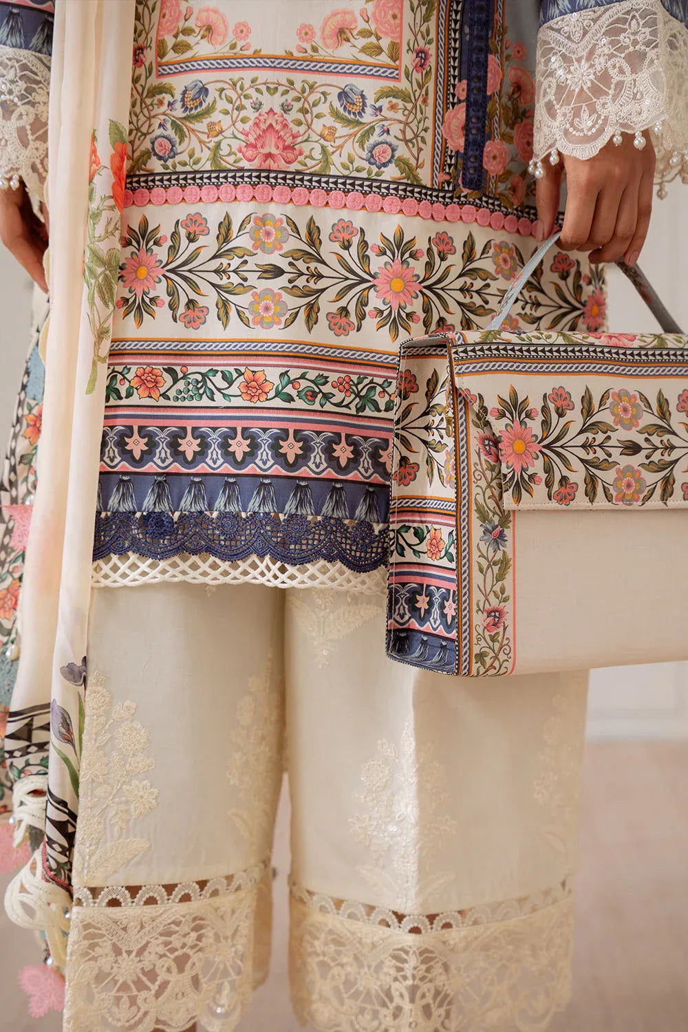 Saira Rizwan | Laanem Summer Lawn 25 | ZUMRA-B-SRL25-07 - Rang-e-Khaas