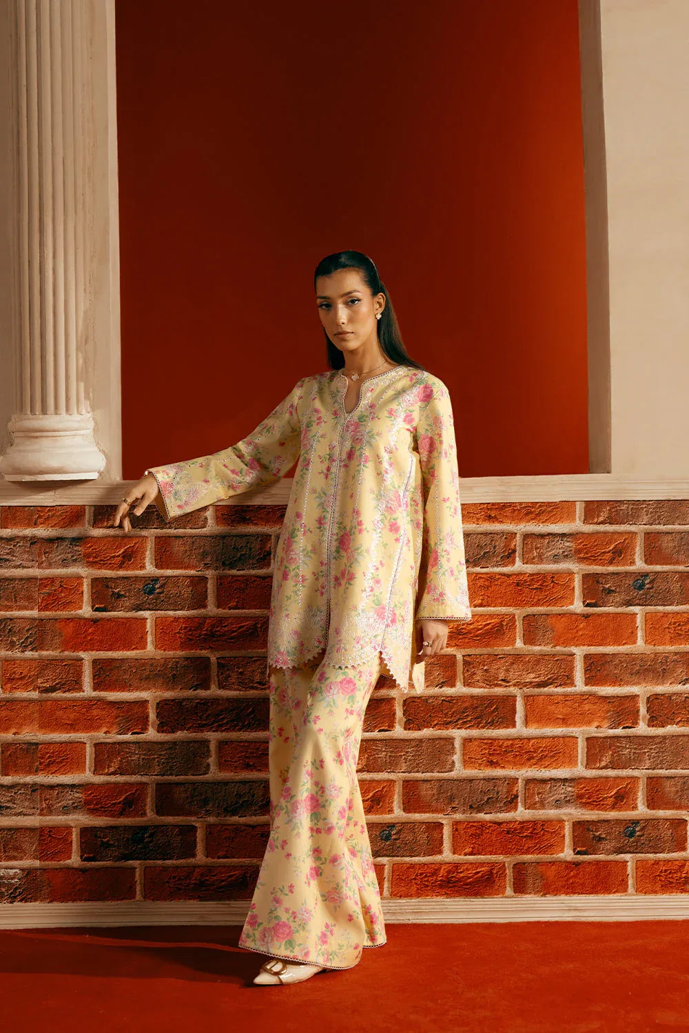 Saira Rizwan | Joolie Co ords | YELLOW-JBP25-01 - Rang-e-Khaas