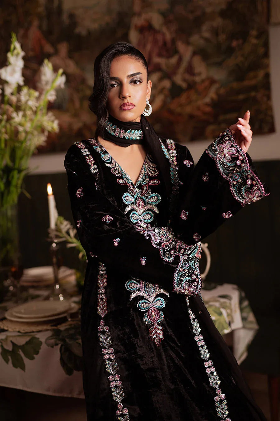 Saira Rizwan | Velvet Pret 25 | ZARQ-SRVP25-03 - Rang-e-Khaas