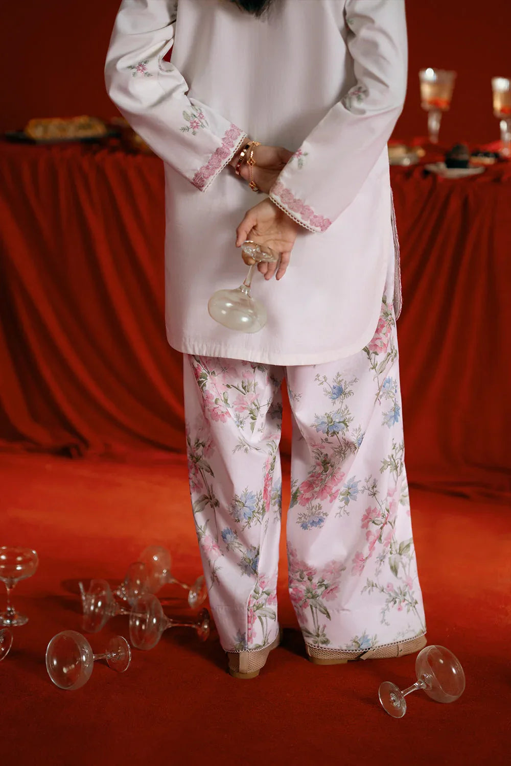 Saira Rizwan | Joolie Co ords | JOOLIE WHITE - JBP25-07 - Rang-e-Khaas