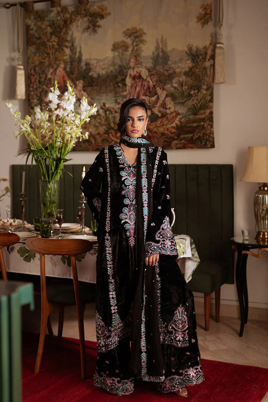 Saira Rizwan | Velvet Pret 25 | ZARQ-SRVP25-03 - Rang-e-Khaas