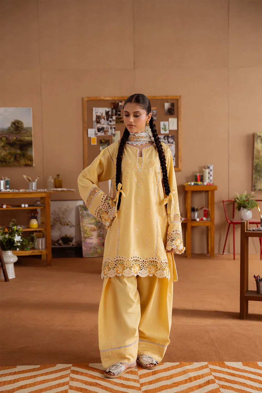 Saira Rizwan | Laanem Summer Lawn 25 | LEYLA-A-SRL25-04 - Rang-e-Khaas
