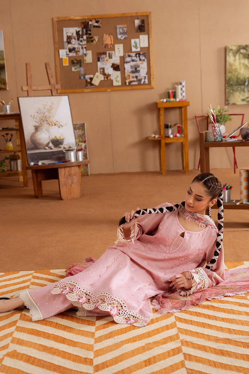 Saira Rizwan | Laanem Summer Lawn 25 | LEYLA-B-SRL25-04 - Rang-e-Khaas