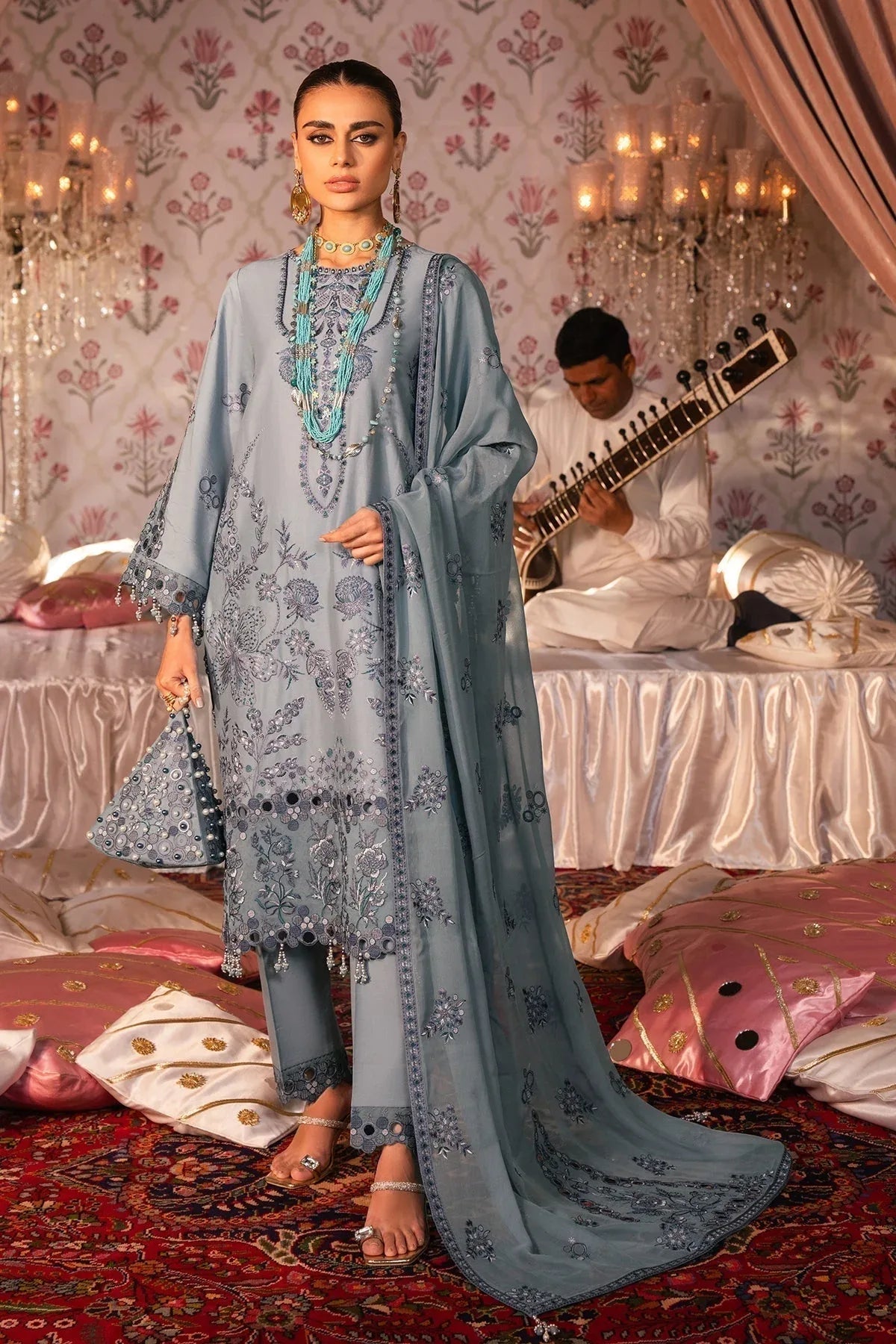 Alizeh | Rawayat Luxury Lawn 24 | Sahiba - Rang-e-Khaas