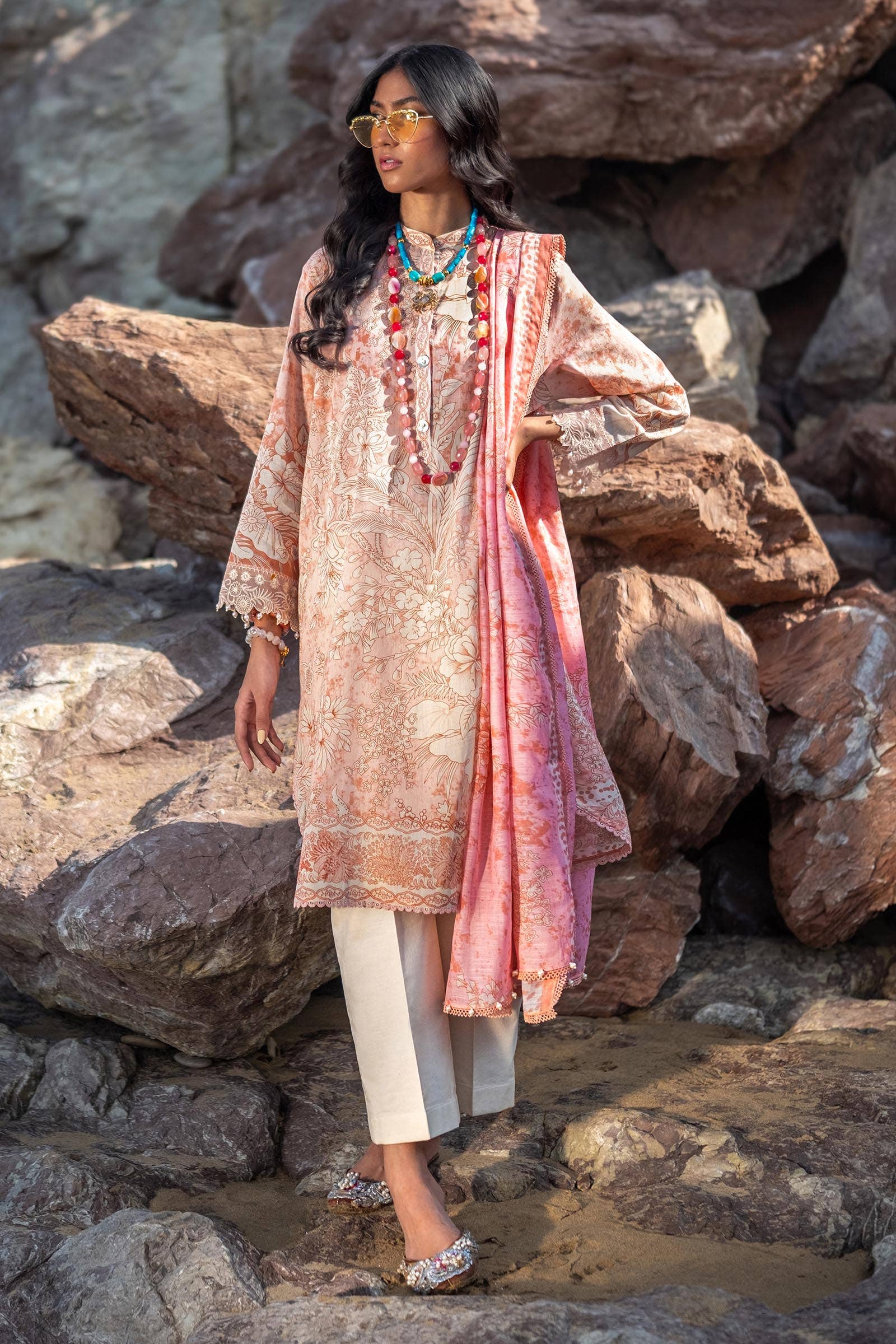 Sana Safinaz | Mahay Spring 24 | H241-009B-2DD - Rang-e-Khaas