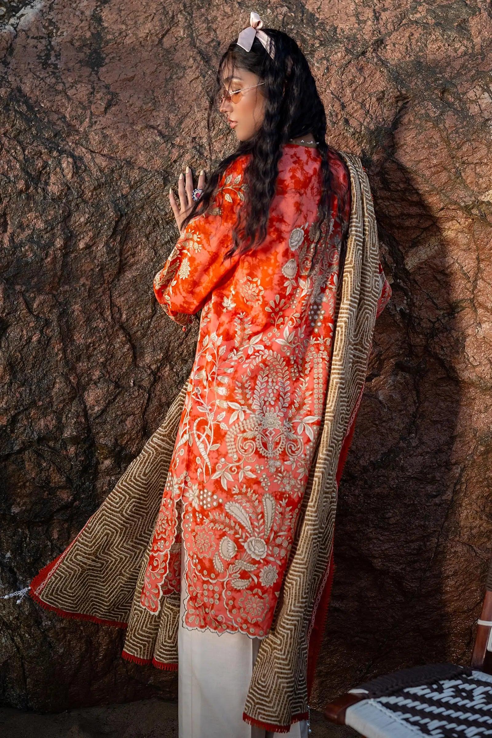Sana Safinaz | Mahay Spring 24 | H241-018A-2BG - Rang-e-Khaas