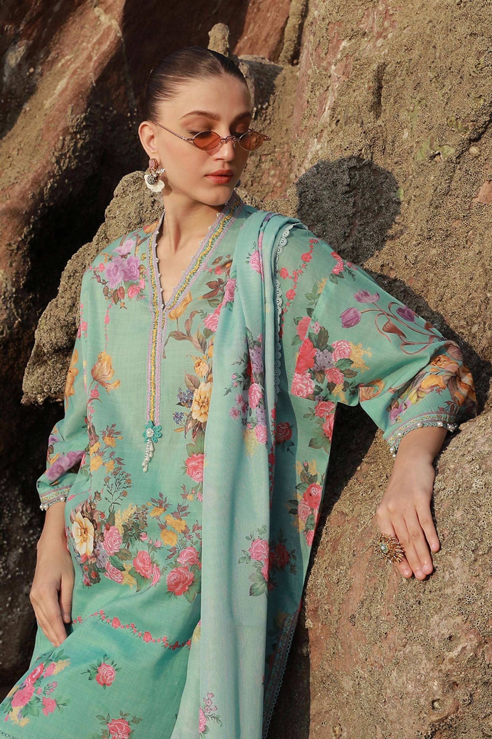 Sana Safinaz | Mahay Spring 24 | H241-026B-3CS - Rang-e-Khaas