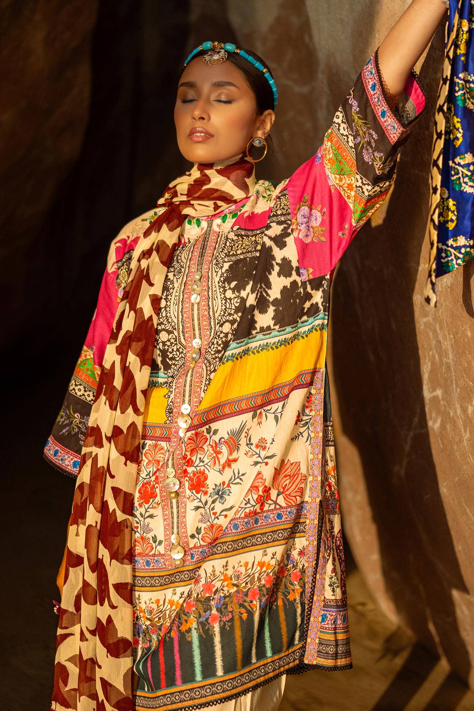 Sana Safinaz | Mahay Spring 24 | H241-027A-2I - Rang-e-Khaas