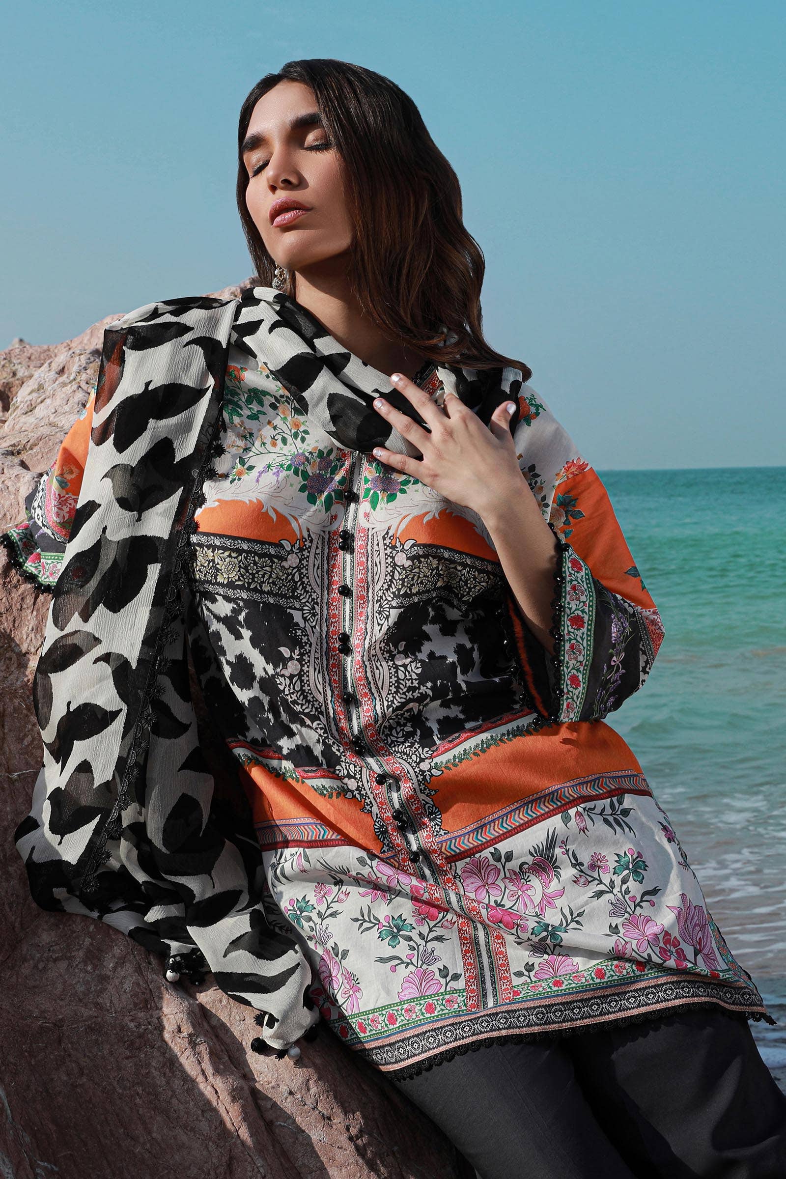 Sana Safinaz | Mahay Spring 24 | H241-027B-2I - Rang-e-Khaas
