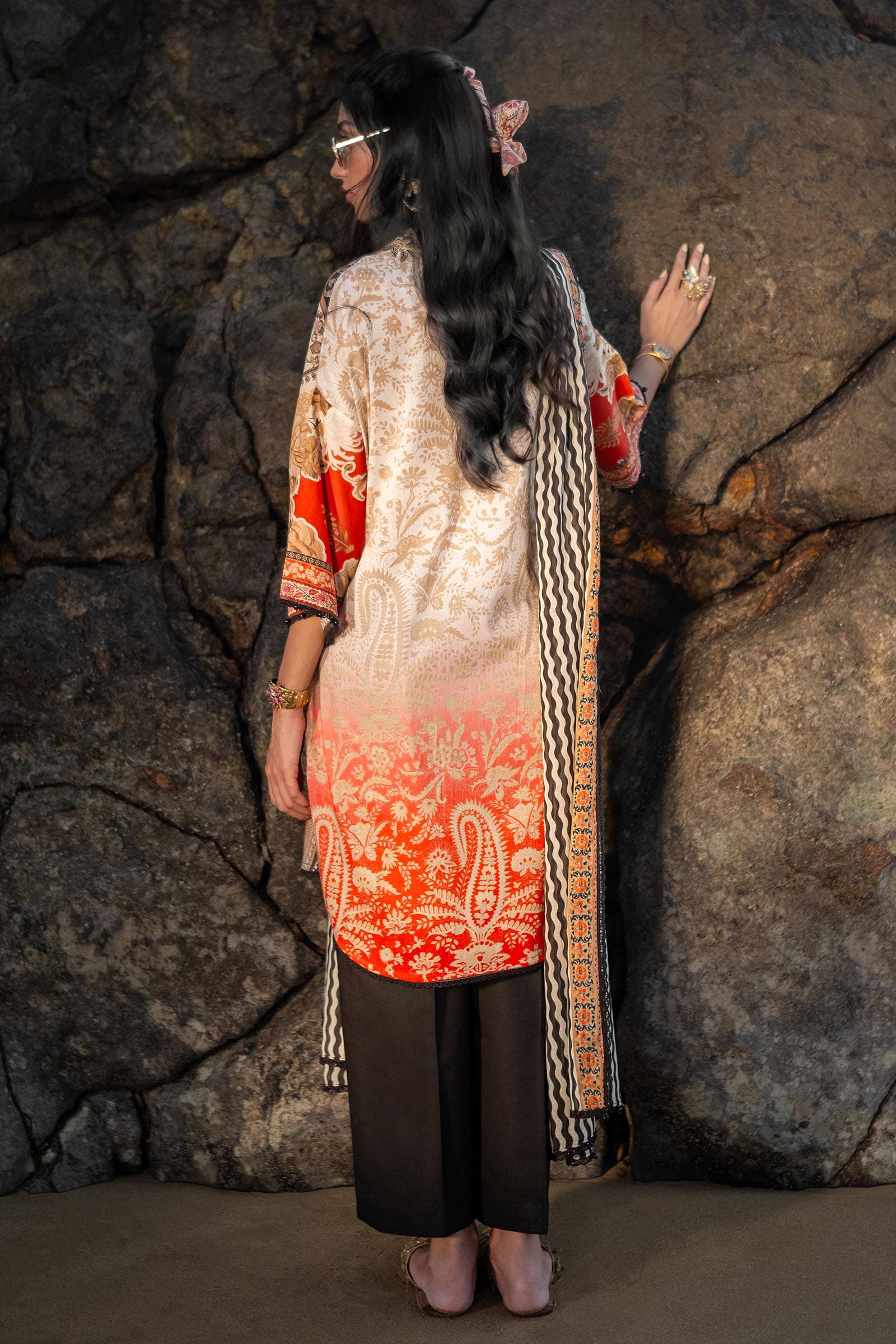 Sana Safinaz | Mahay Spring 24 | H241-028A-2BG - Rang-e-Khaas