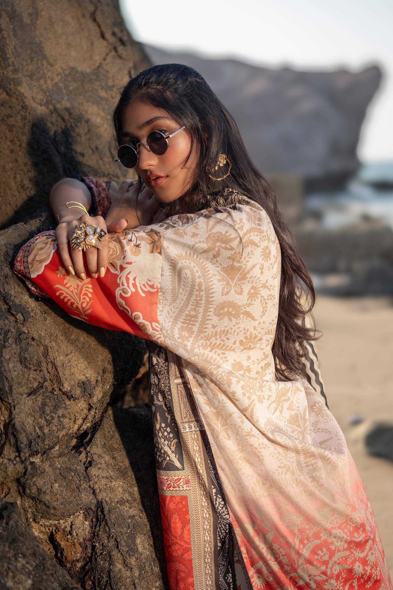 Sana Safinaz | Mahay Spring 24 | H241-028A-2BG - Rang-e-Khaas