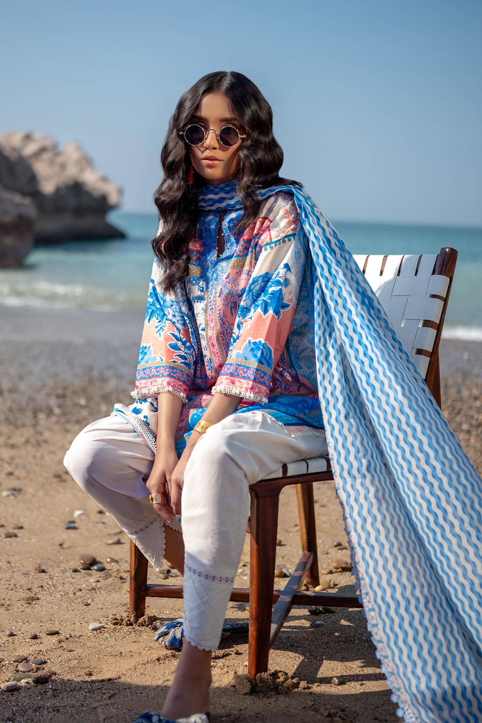 Sana Safinaz | Mahay Spring 24 | H241-028B-2BG - Rang-e-Khaas