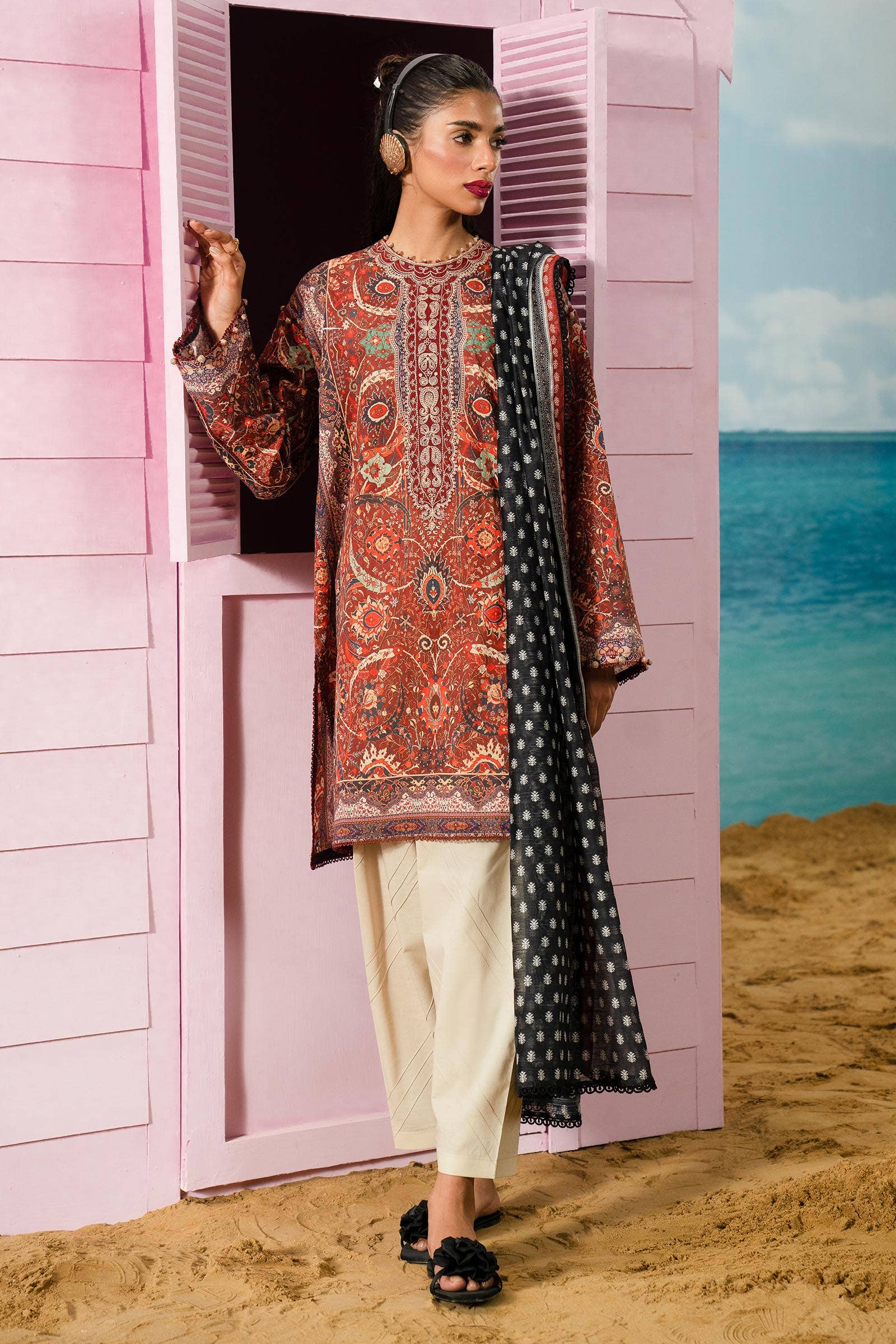 Sana Safinaz | Mahay Summer Lawn 24 | S-42 - Rang-e-Khaas